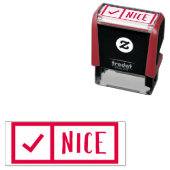 Tampon Auto-encreur Beau Timbre auto-encastré (En situation)