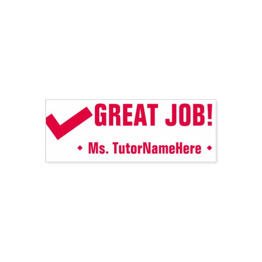 Tampon Auto-encreur "BEAU TRAVAIL !" Timbre en caoutchouc (Design)