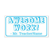 Tampon Auto-encreur "BEAU TRAVAIL !" Timbre en caoutchouc de l'enseign (Design)