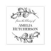 Tampon Auto-encreur Belles Branches Magnolia De La Bibliothèque De (Design)