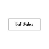Tampon Auto-encreur Best Wishes Cursive Script Template (Design)