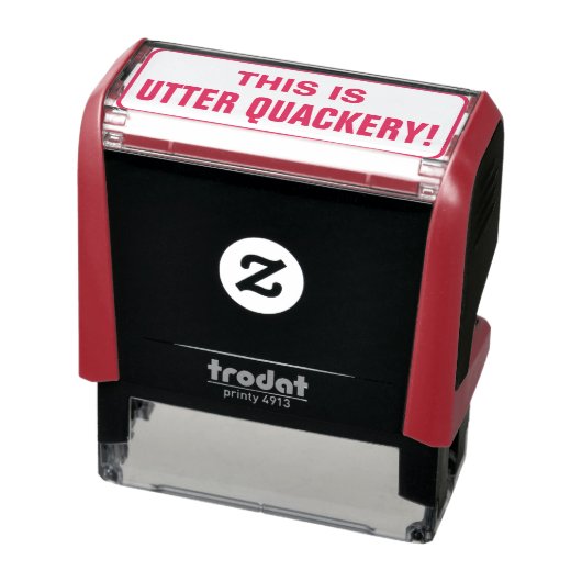 Tampon Auto-encreur Bête "C'EST UN TRÈS BON QUACKERY !" Timbre en caou (Produit)