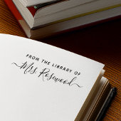 Tampon Auto-encreur Bibliothèque de nom manuscrit