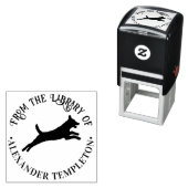 Tampon Auto-encreur Bibliothèque de silhouette de chien malinois belge (En situation)