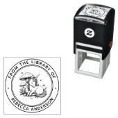 Tampon Auto-encreur Bibliothèque de tabouret de bébé personnalisée Uni (En situation)