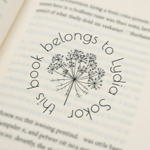 Tampon Auto-encreur Bibliothèque Personnalisée à Domicile