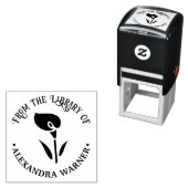 Tampon Auto-encreur Bibliothèque silhouette élégante d'Arum (En situation)