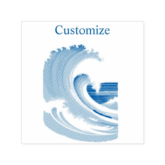Tampon Auto-encreur Big Wave Surfer Thunder_Cove (Design)