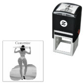 Tampon Auto-encreur Bikini Booty Beach Girl Thunder_Cove (En situation)