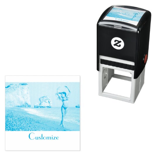 Tampon Auto-encreur Bikini Model Dancing Thunder_Cove (En situation)