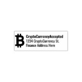 Tampon Auto-encreur Bitcoin Cryptodevise Trader (Design)