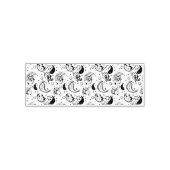 Tampon Auto-encreur Black & White Paisley Pattern –Elegant Textile Art (Design)