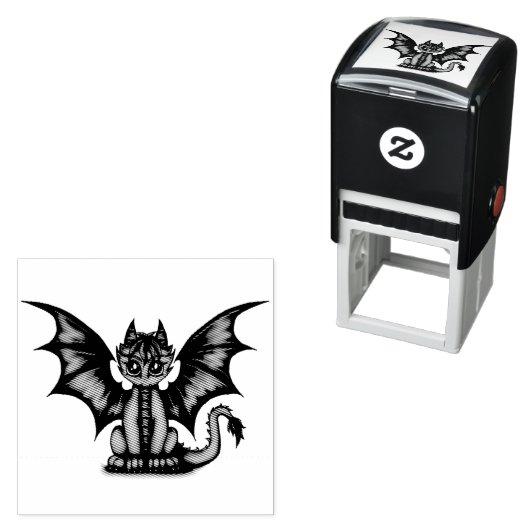 Tampon Auto-encreur Bleu (En situation)