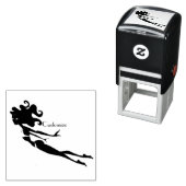 Tampon Auto-encreur Bleu Mermaid Swimmer Thunder_Cove (En situation)