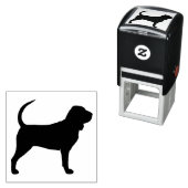 Tampon Auto-encreur Bloodhound Chien race Silhouette (En situation)