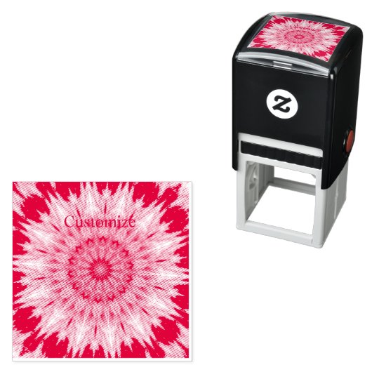 Tampon Auto-encreur Blue Chakra Kaleidoscope Thunder_Cove (En situation)