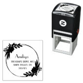 Tampon Auto-encreur Bold Botanique Personnalisé moderne (En situation)