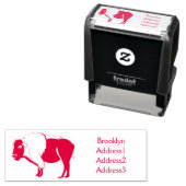 Tampon Auto-encreur Bonne illustration de bison américain (En situation)