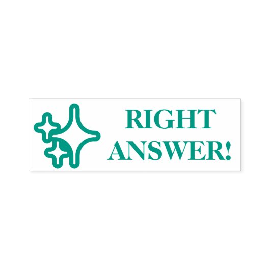 Tampon Auto-encreur "BONNE RÉPONSE !" Félicitations Timbre en caoutcho (Design)