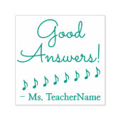 Tampon Auto-encreur "Bonne réponse !" + Nom de l'instructeur Timbre en (Design)