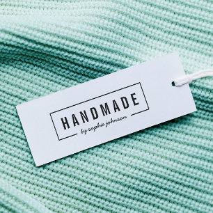 Tampon Auto-encreur Borders Moderne Gras & Script Nom Fabriqué à la ma