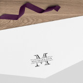 Tampon Auto-encreur Bordure classique Nom Monogramme