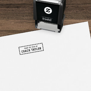 Tampon Auto-encreur Bordure De Style Variété Du Bureau De L'Entraîneur