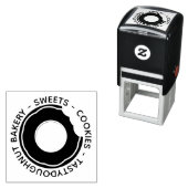 Tampon Auto-encreur Bouche-dessert sucré Donut biscuit (En situation)