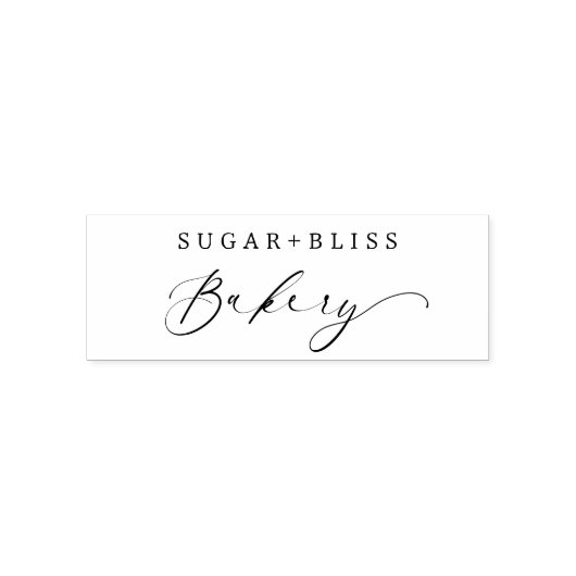 Tampon Auto-encreur Boulangerie de script manuscrite moderne commerce (Design)