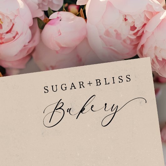 Tampon Auto-encreur Boulangerie de script manuscrite moderne commerce