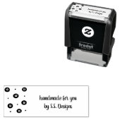 Tampon Auto-encreur Boutons de couture mini faits main pour vous (En situation)