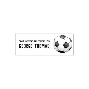 Tampon Auto-encreur Boys Cute Sports Soccer Kids School Boite