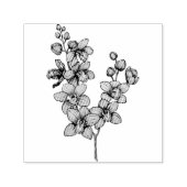 Tampon Auto-encreur branch witk orchid flowerer (Design)
