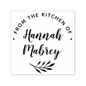 Tampon Auto-encreur Branche botanique Cuisine personnalisée ou cuisson (Design)