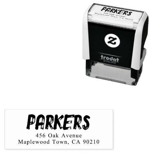 Tampon Auto-encreur Brève manuscrite en gras simple (En situation)