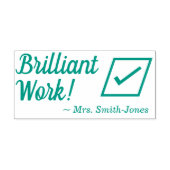 Tampon Auto-encreur "Brillant travail !" Timbre en caoutchouc de class (Design)