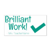 Tampon Auto-encreur "Brillant travail !" Timbre en caoutchouc de l'ens (Design)