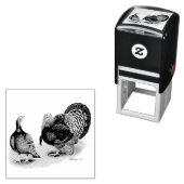 Tampon Auto-encreur Bronze large de Turquie (En situation)