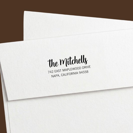 Tampon Auto-encreur Brush Lettered Return Address