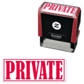 Tampon Auto-encreur Bureau d'affaires privé encadré Mot simple (En situation)