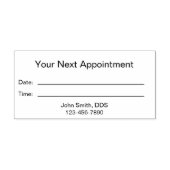 Tampon Auto-encreur Bureau Dentiste Simple Votre prochain rendez-vous (Design)