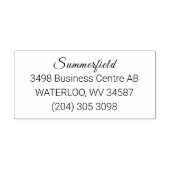 Tampon Auto-encreur Bureau d'information d'affaires d'adresse moderne (Design)