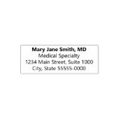 Tampon Auto-encreur Business Doctors Nom et spécialité Adresse de reto (Design)
