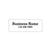 Tampon Auto-encreur Business Name and Phone Number Bold Text Template (Design)