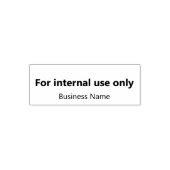 Tampon Auto-encreur Business Name For Internal Use Only (Design)