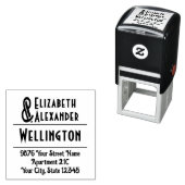 Tampon Auto-encreur C Grand Ampersand #1 Deux Noms #3-35 Adresse de co (En situation)