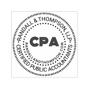 Tampon Auto-encreur Cabinet d'expertise comptable certifié CPA Nom URL