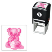 Tampon Auto-encreur Cachet auto-encastrable à l'ours mou (En situation)