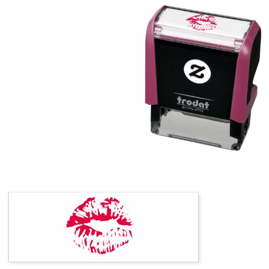 Tampon Auto-encreur Cachet de baiser (En situation)