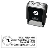 Tampon Auto-encreur Cachet noir auto-encre FL (En situation)